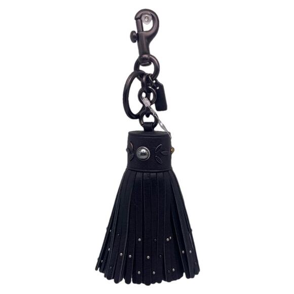 NWT COACH Tassel Bag Charm Key Fob - Picture 1 of 3